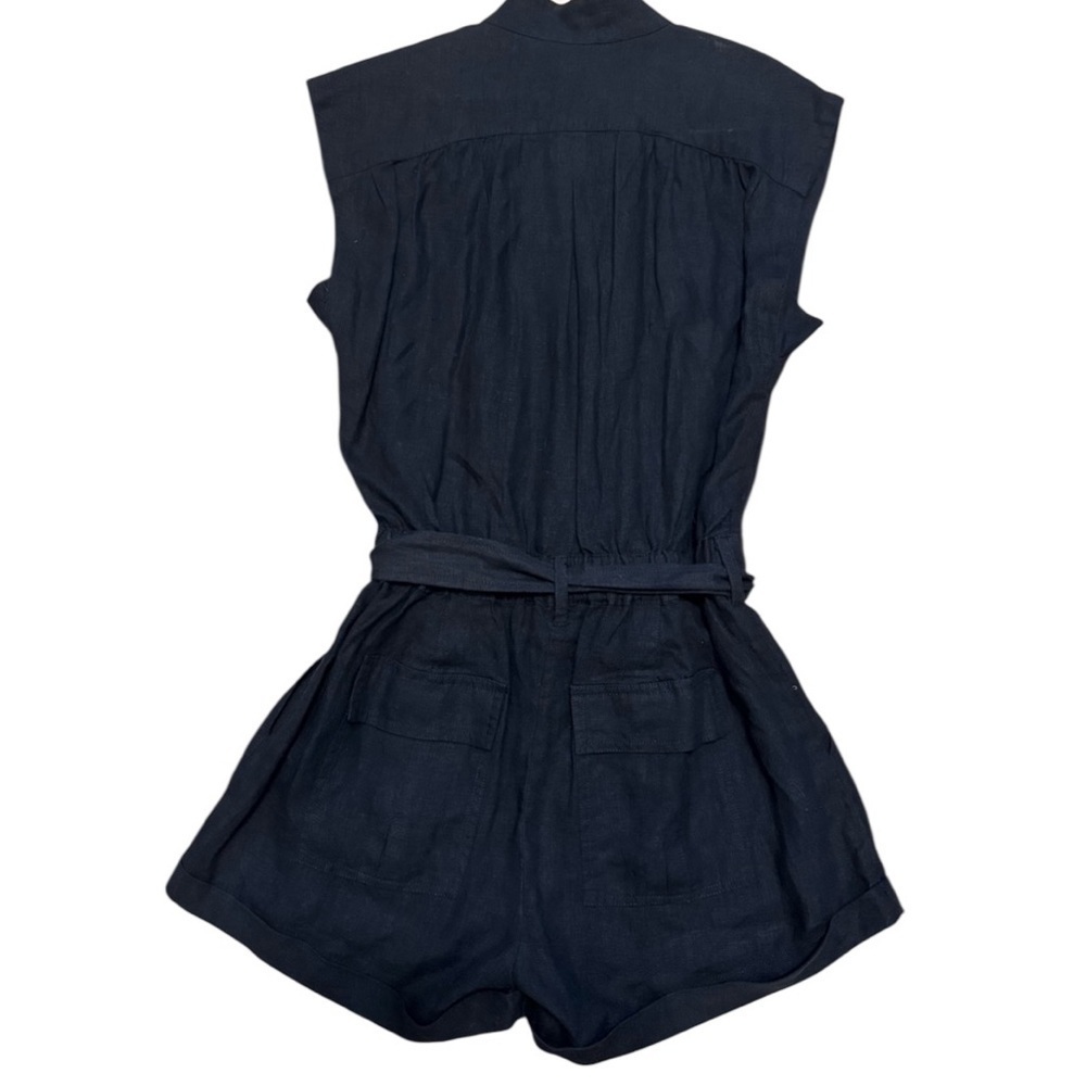 NWTs FRAME 100% Linen Button-Up Romper Size XS - Picture 3 of 9